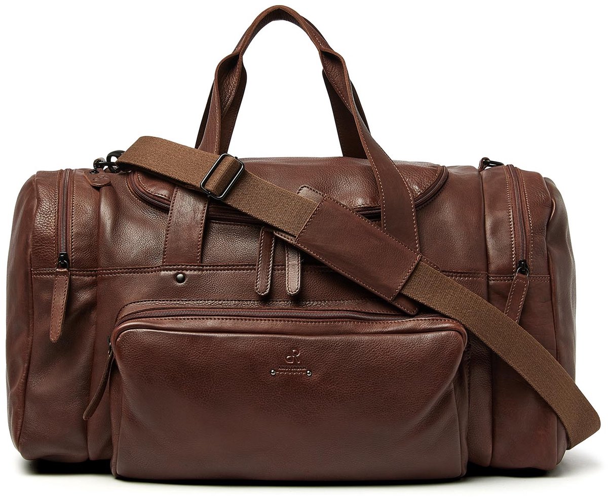 dR Amsterdam Weekender | Leren weekendtas | Luxe weekendtas leer | Weekendtas heren leer | Weekendtas dames leer | Ruime leren weekendtas | Stijlvolle weekendtas leer | Reistas leer heren dames | Handbagage tas leer | 933696