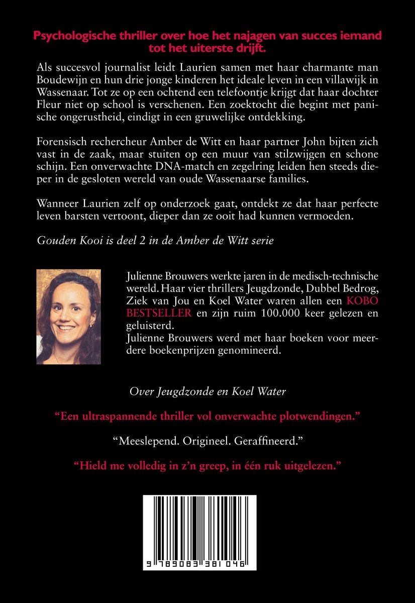 Amber de Witt 2 - Gouden kooi - back cover
