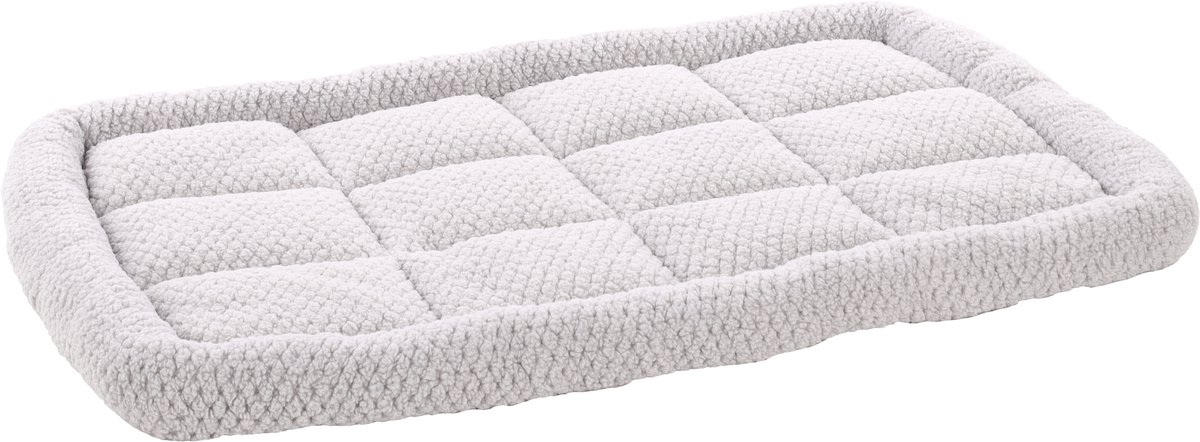 Hondenkussen – Benchkussen – Extra zacht hondenkussen 100,5 x 63,5 cm – Geschikt voor hondenbench en kattenkussen – Flamingo Jacquard Rechthoekig Grijs
