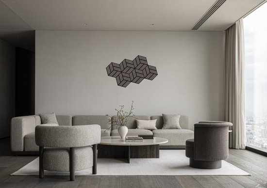 Panneau mural acoustique Hexagon Ebony