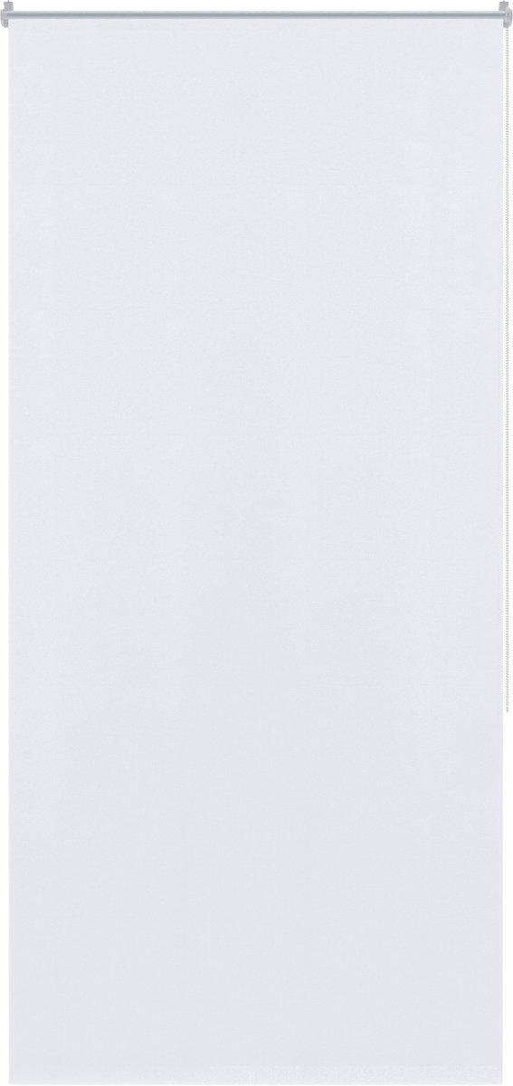 Aufun verduisterende rolgordijnen, thermisch isolerende rolgordijnen, rolgordijnen met trekkoord, rolgordijnen met trekkoord en clips zonder boren, (120x210 cm, Wit)
