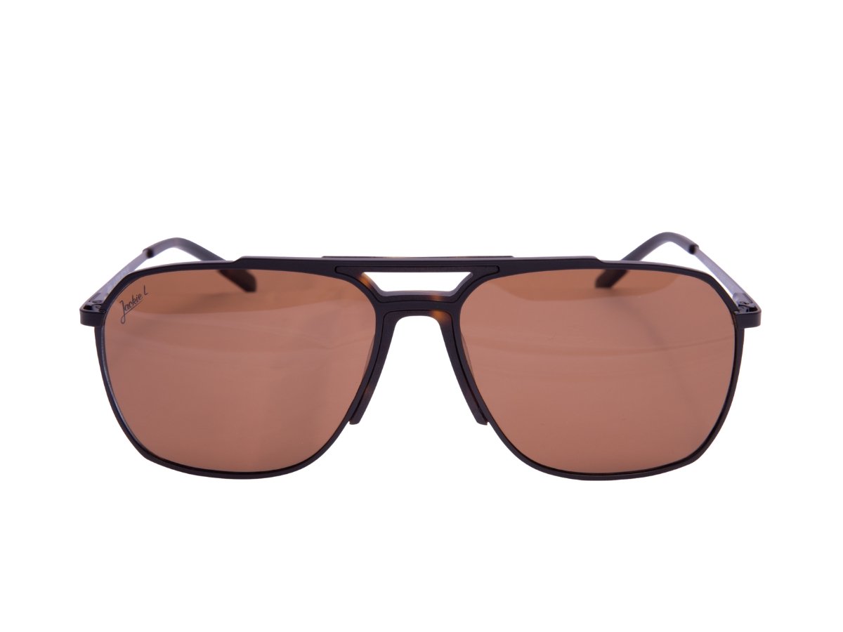 Jackie L Le Mans JL-0579B mat zwart – bruin polarised TAC - UV400