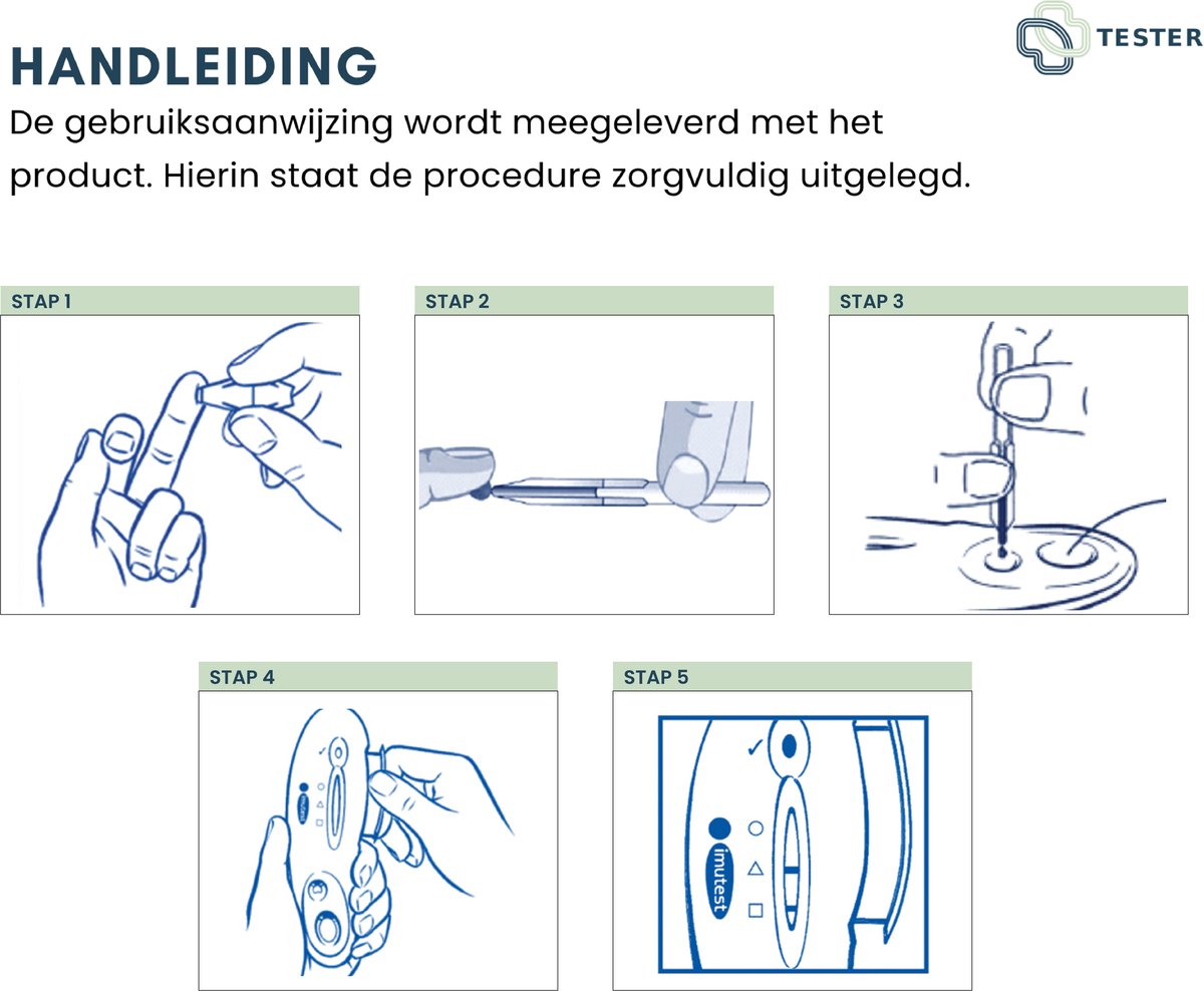 Goedkoopste De Medische Tester - Ei Allergie Test - Zelftest - Thuistest - Sneltest