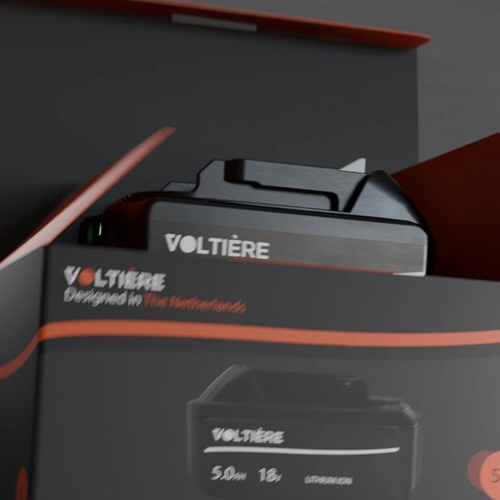 Voltière Vervangende 5 ah Accu Geschikt voor 18v Makita Apparatuur - 5000 mAh Batterij met LED identificatie - BL1850B