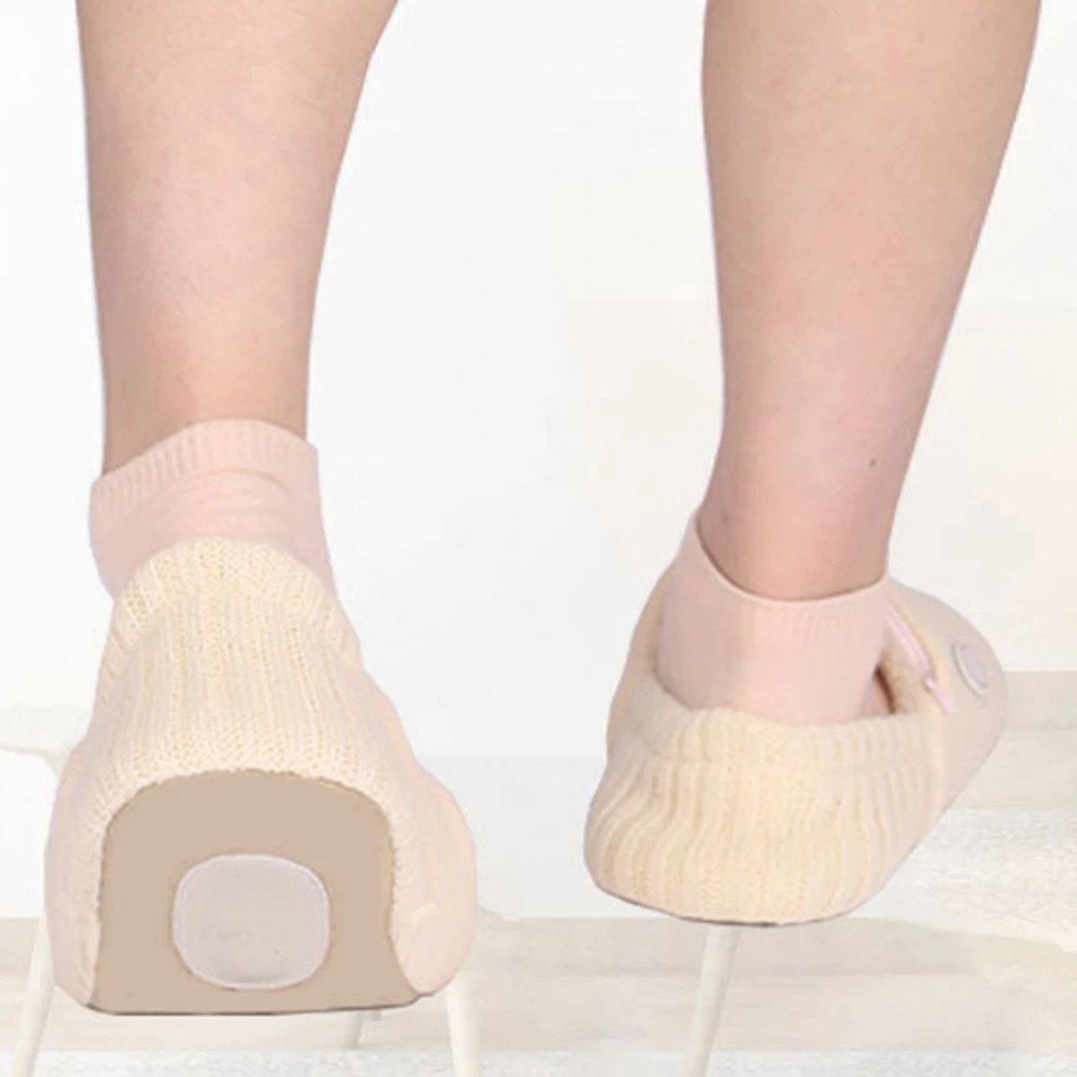 Elektrische Verwarmde Pantoffels –Unisex Voetwarmerschoenen Maat L (39-44) – Oplaadbare Thermische Sloffen met 3 Warmtestanden tegen Koude Voeten