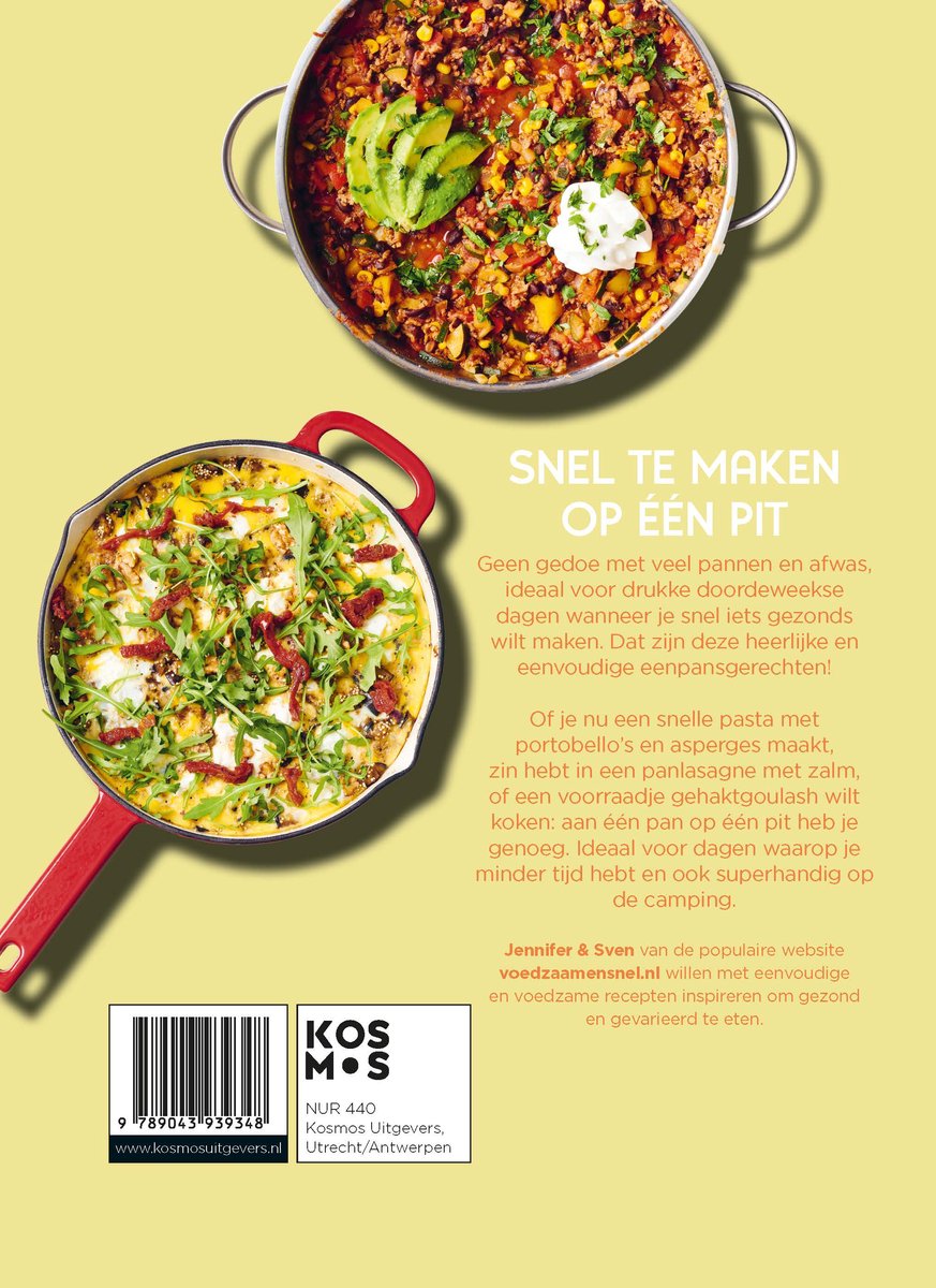 Voedzaam & Snel 50x gezonde eenpansgerechten - back cover