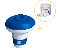 Chloordrijver met chloortabletten | Combi-pakket | 2,7 gram | 180 stuks | Ideaal voor kleine zwembaden