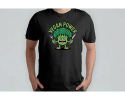 Vegan Power - T Shirt - VeganLife - PlantBased - CrueltyFree - Funny - VeganLeven - Plantaardig - Dierproefvrij - Dierproefvrij - VeganEten