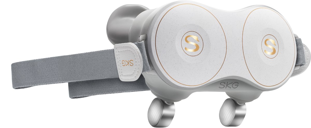 SKG - Shiatsu nek- en schoudermassager - Met warmte, Rode-Lichttherapie & 4 Modi - H7-E - Wit