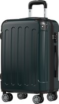 TRVLMORE Handbagage Koffer - 45L - TSA Cijferslot - Lichtgewicht - Uitbreidbaar - Trolley - 54x36x22cm - Donkergroen
