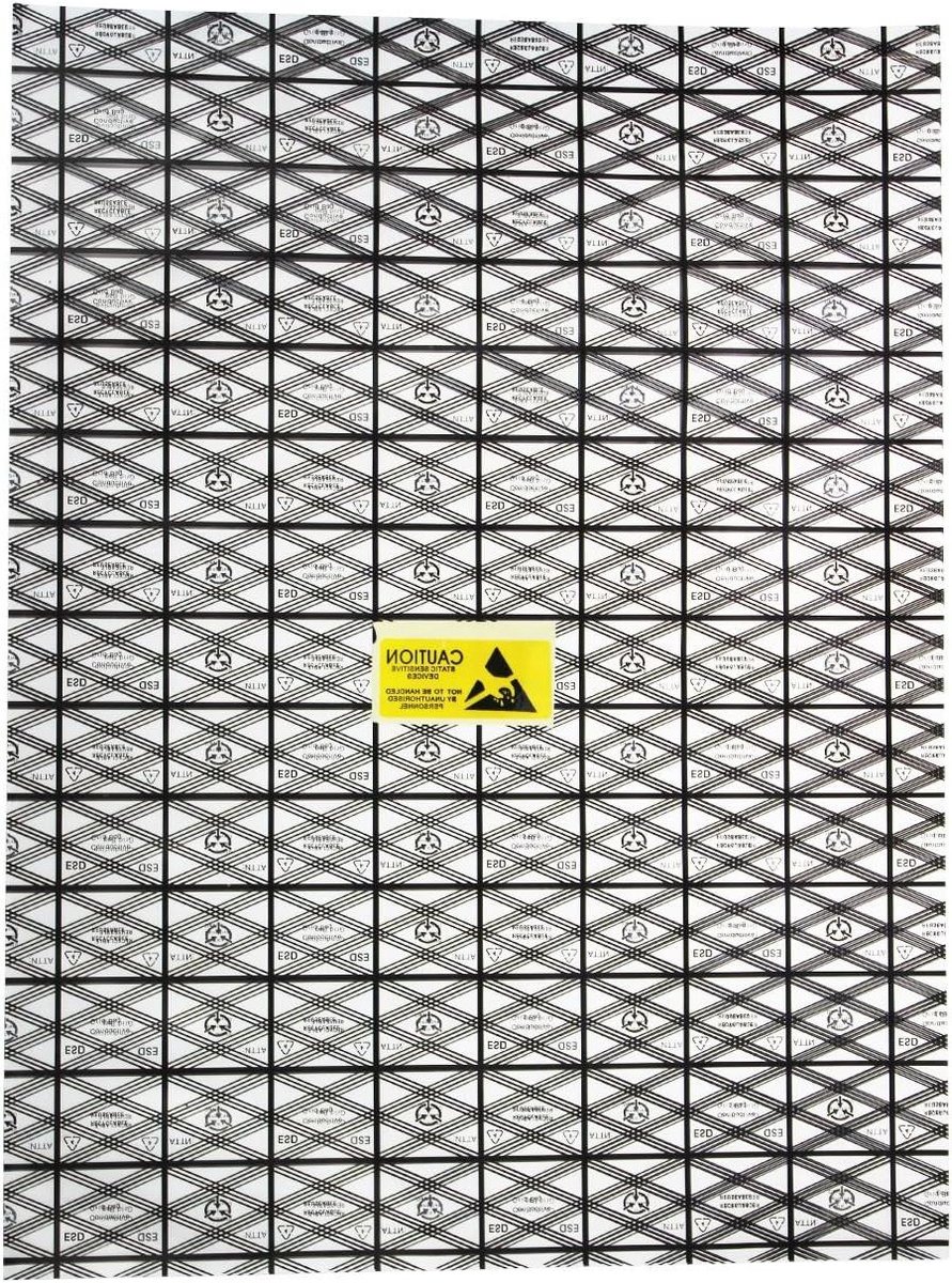 30 stuks antistatische zakjes ESD-afscherming voor moederbord grafische kaart lcd-scherm - 30 x 40 cm met etiketten