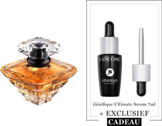 Lancôme Trésor Eau de Parfum + Cadeau - Trésor Eau de Parfum 100ml & Génifique Ultimate Serum 7ml Cadeau – Damesgeur & Serum – 107ml