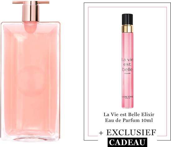 Lancôme Idôle Eau de Parfum + Cadeau - Lancôme Idôle Eau de Parfum 50ml & La Vie est Belle L'Elixir Eau de Parfum 10ml Cadeau - Refillable Parfum - Navulbare Dames Parfum - Totaal 60ml