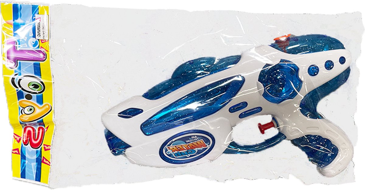 Waterpistool 23cm S - 4m Bereik - 500ml - Water Pistool- Watergeweer klein- Super Soaker - Waterspeelgoed - Buitenspeelgoed voor Kinderen & Volwassenen - 23*14*4cm - Blauw — afbeelding 2