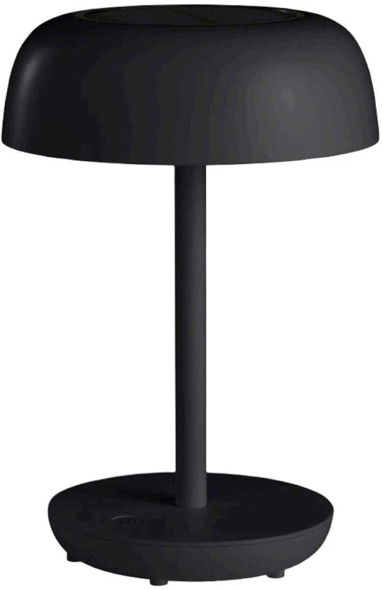 Kynast LED tafellamp Solar & USB lamp 29cm dimbaar mat Zwart zware uitvoering binnen en buiten terras caravan en camping