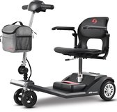 Sweetrich AIR CLASSIC Scootmobiel – Elektrische Scootmobiel - 20 km Actieradius – Opvouwbaar – 12Ah lithiumbatterij – 4 Wielen – 120 kg Draagvermogen - zwart