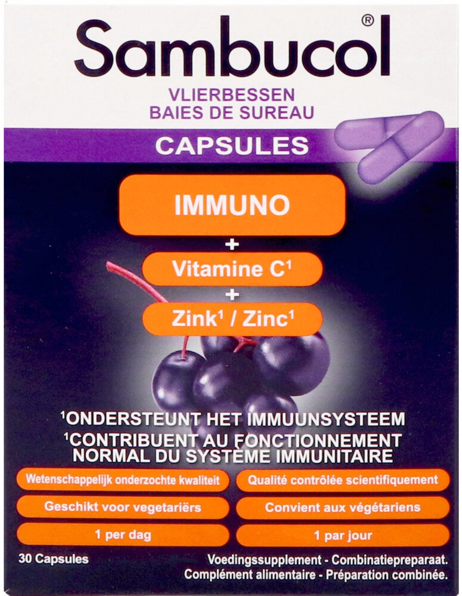 Sambucol Immuno Forte Capsules - 2 x 30 capsules - Voordeelverpakking