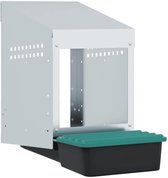 Bol.com vidaXL - Kippennestkast - 1 - compartiment - wandmontage - gegalvaniseerd - staal aanbieding
