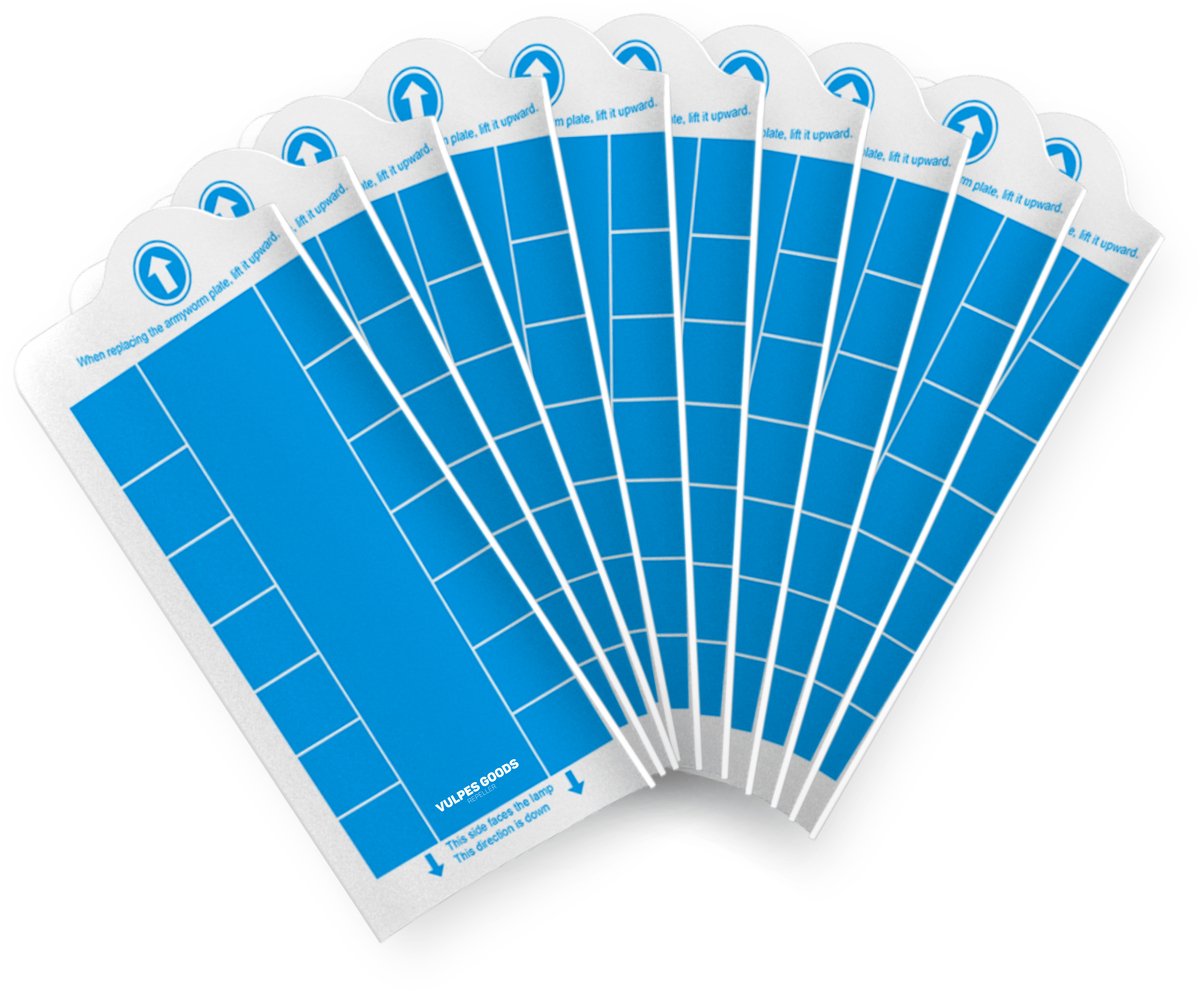 Vulpes Goods® Verjager - Muggenlamp - Muggenstekker - Navulling Plakstrips - 20 stuks