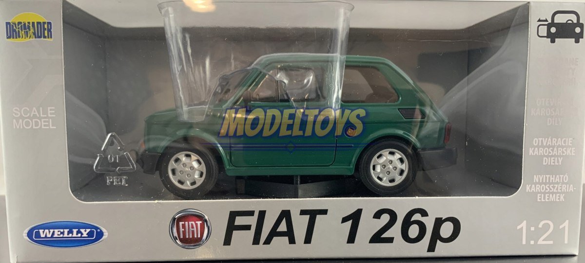FIAT 126p 126.el maluch model metaal Welly 1:21