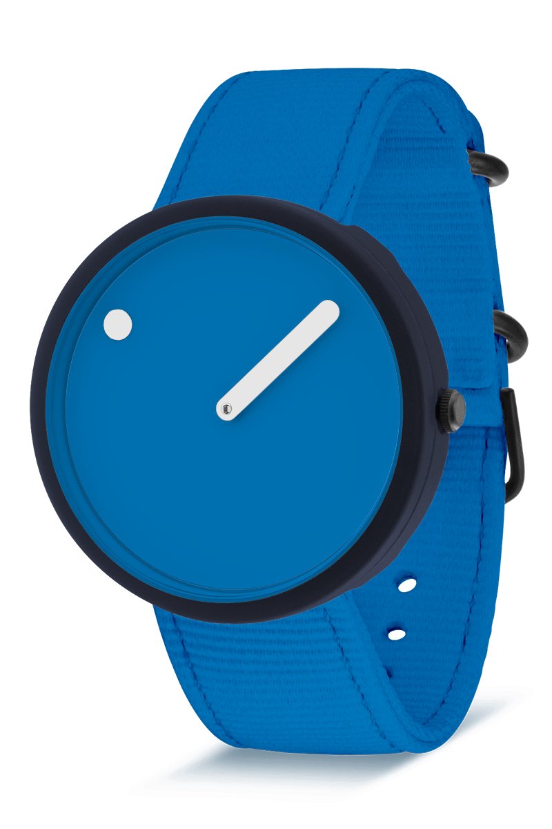 Picto Ocean Ghost Nets Coastal Blue Designhorloge - Blauw - R44027-R023 - 40mm