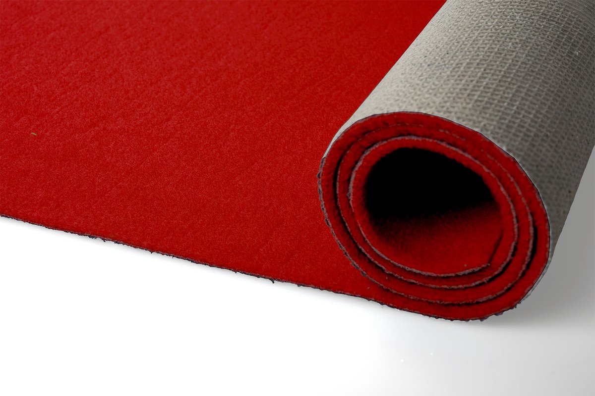 GJ Floors - rode indoor/outdoor loper | Dallas - Breedte: 1 / 2 meter - Dikte: 5 mm - Geschikt voor: Indoor / Outdoor