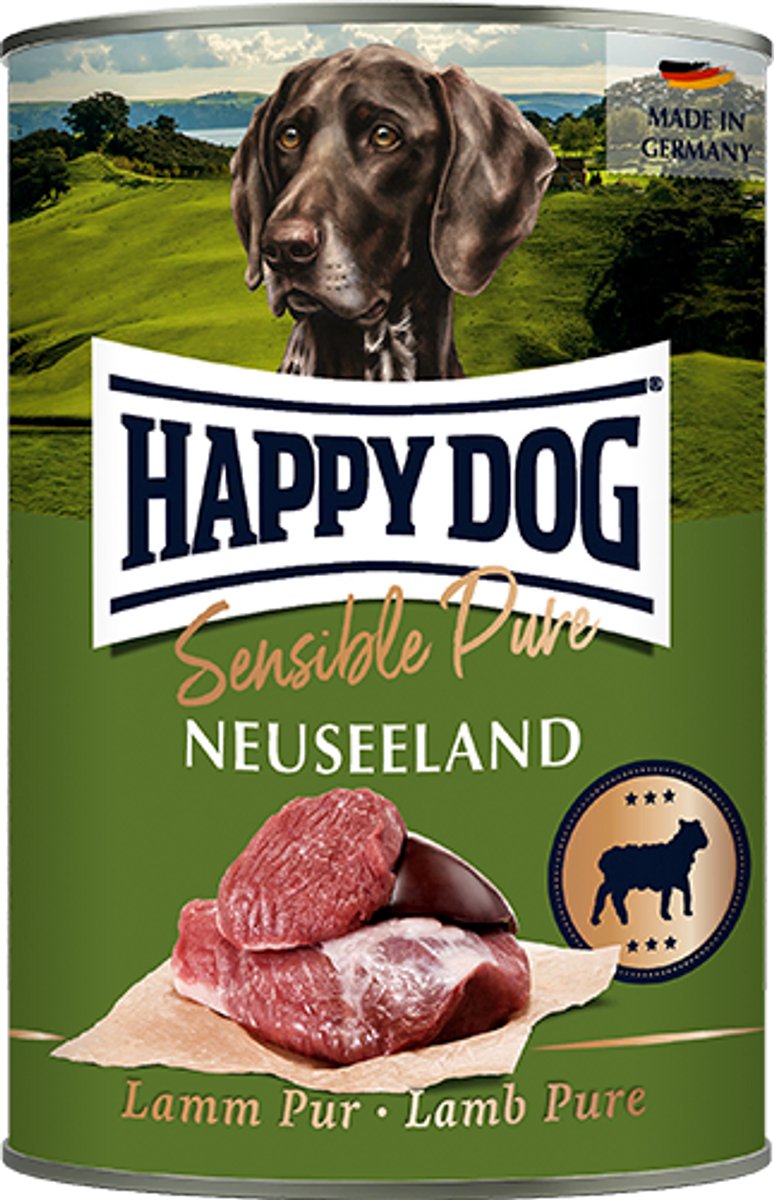 Happy Dog Happy Dog Sensible Pure Neuseeland - Lam - 6 x 800 g - Lamsvlees voor je hond
