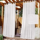 Klamboe outdoor gordijn set van 2 - 249 x 300 cm - wit - doe-het-zelf