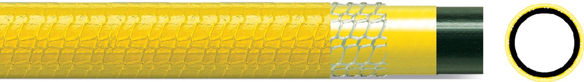 Torsino Plus PVC-slang 30x38 (1 1/4") mm – geel – 6 bar – per meter (aaneengesloten geleverd)