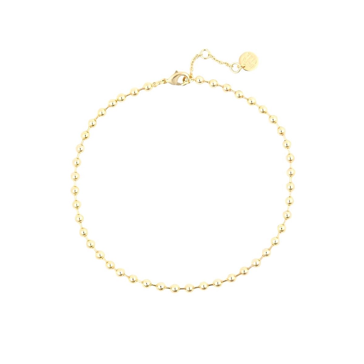 Pura Vida - Bali Bead Chain - enkelbandje goudkleur