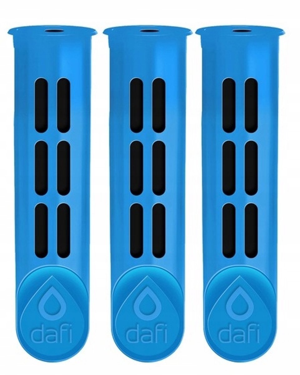Dafi - Filters voor Waterfilterfles - 3 Stuks - Blauw - 150L Capaciteit - Voor Dafi Soft & Solid