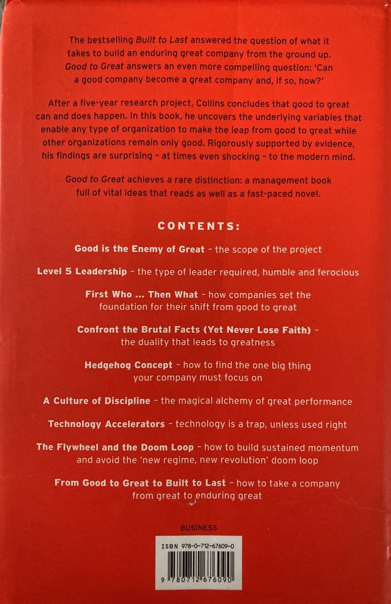 Good To Great - back cover