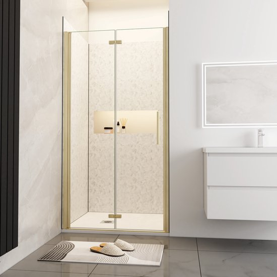 Foto: Nemo start profi schuifdeur 136x195cm inbouwmaat 136 140cm helder veiligheidsglas 5mm