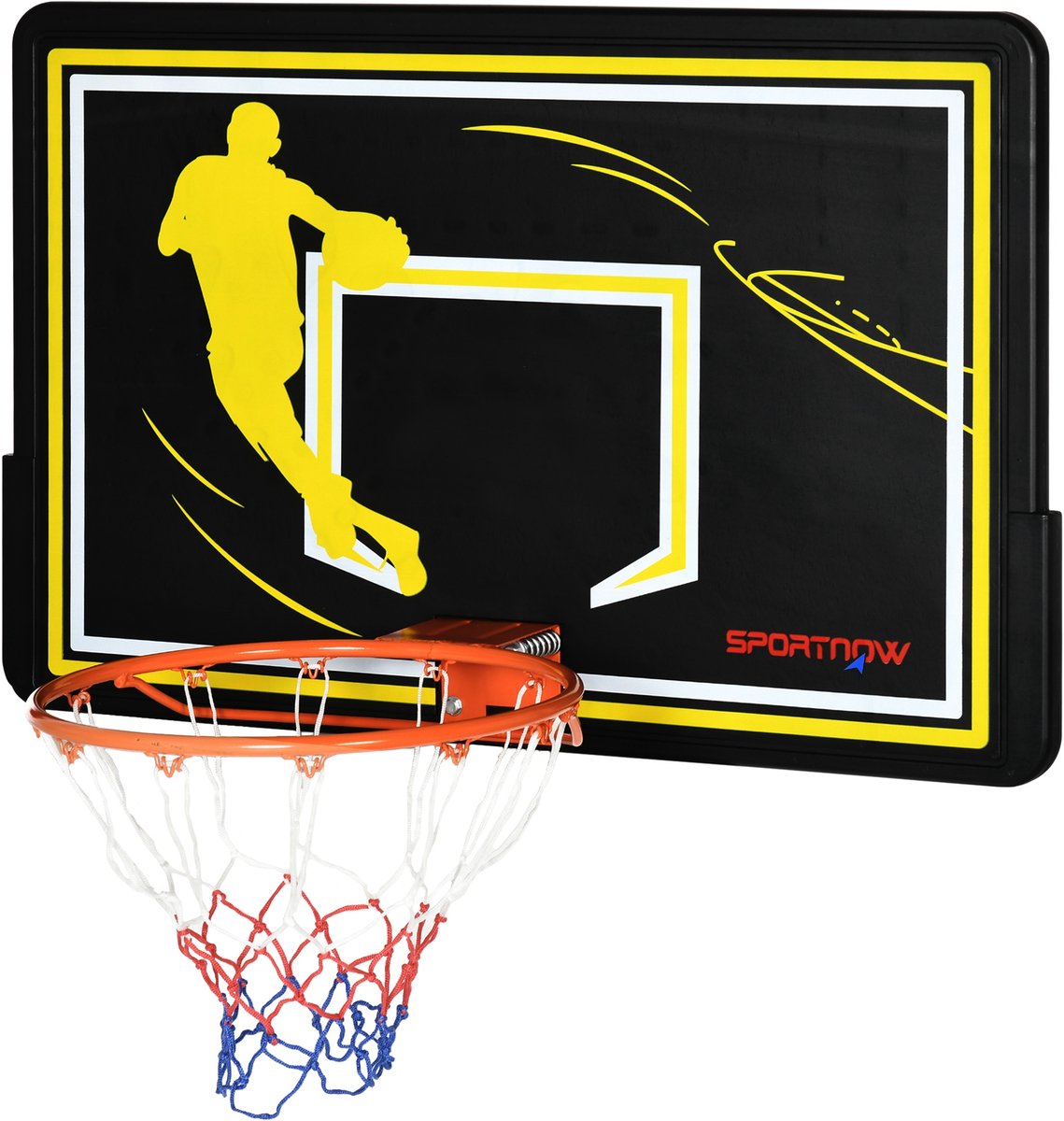 SPORTNOW-Basketbalring-PE-110x90x70cm-Zwart