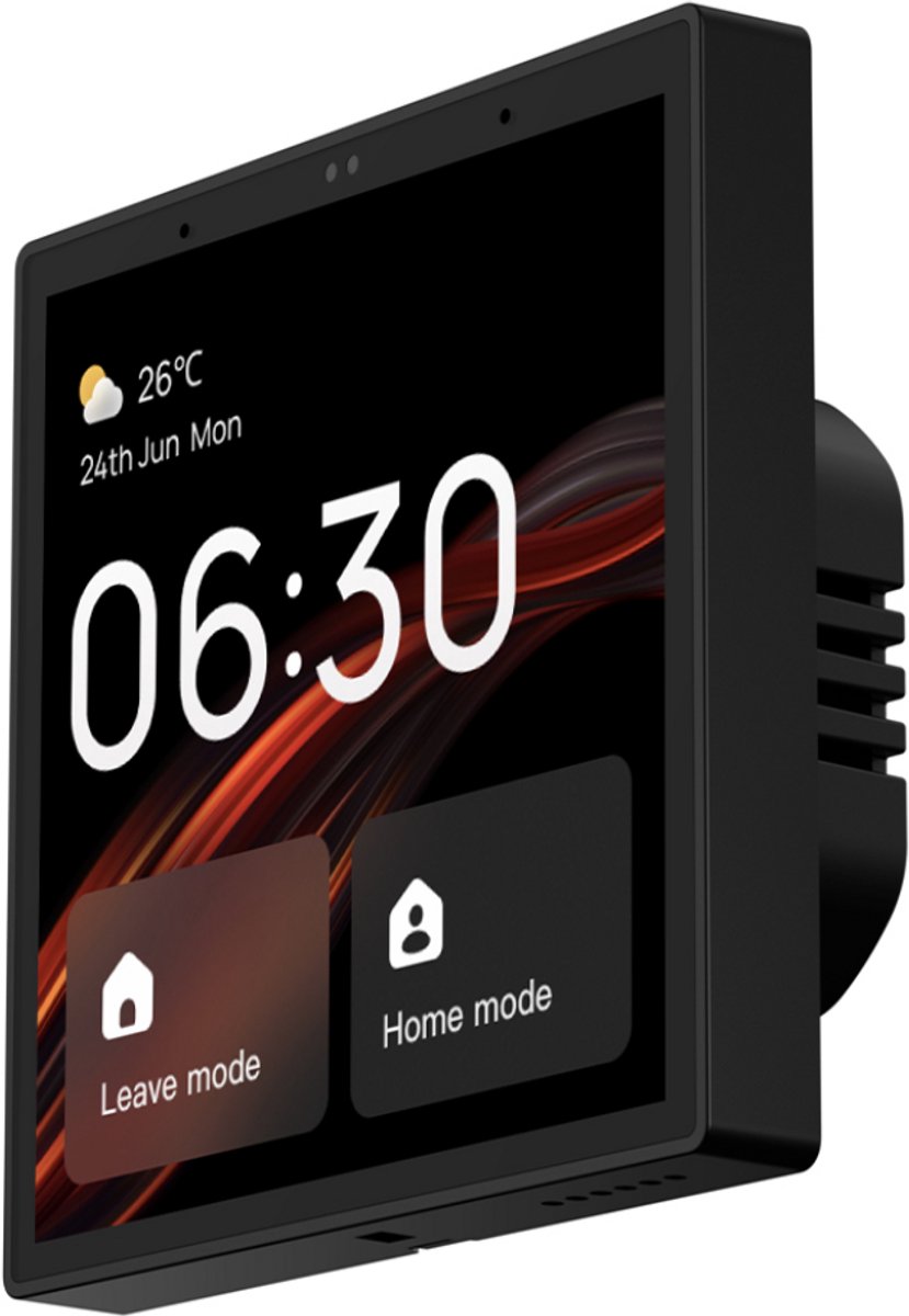 Navid - Slimme WiFi & Zigbee Touch Schakelaar - Enkelvoudig - Tuya, Google Home & Alexa - Zwart
