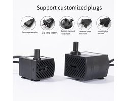 Mini Onderdompelbare Fontein Waterpomp met LEIDENE Lichte 3W Kleine Ultra Stille Waterpomp voor Aquarium Vissen Tank Openluchtvijver Watereigenschap