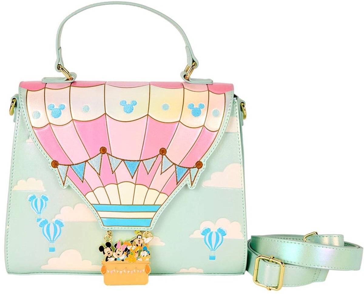 Disney Loungefly Crossbody Bag Mickey & Friends Hot Air Balloon