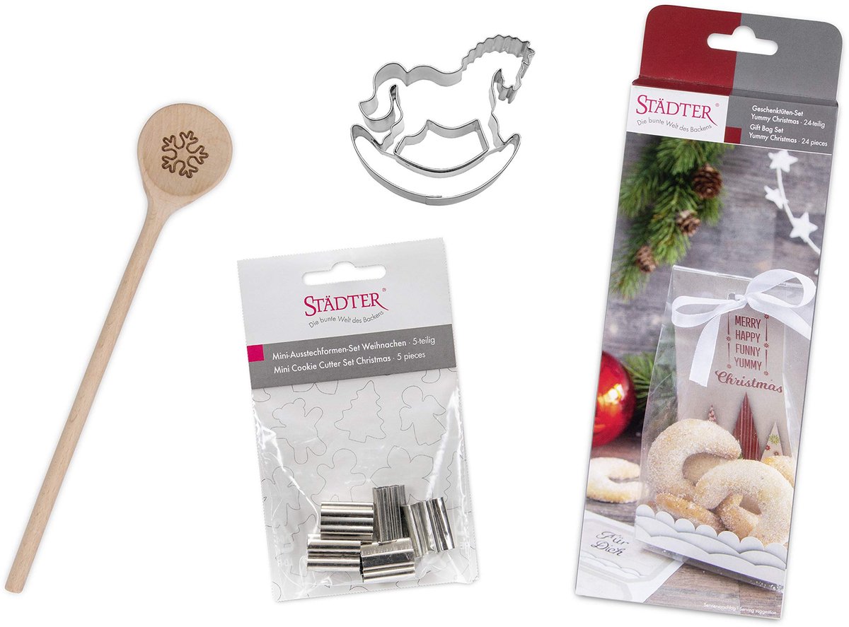 Städter Bakset Kerstmis 4-delig, hout