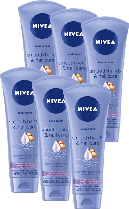 6x Nivea Crème Mains soyeuse et douce 100ml