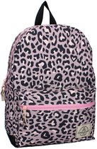 Milky Kiss Jungle Vibes Rugzak - Schooltas meisje - Roze - Panterprint