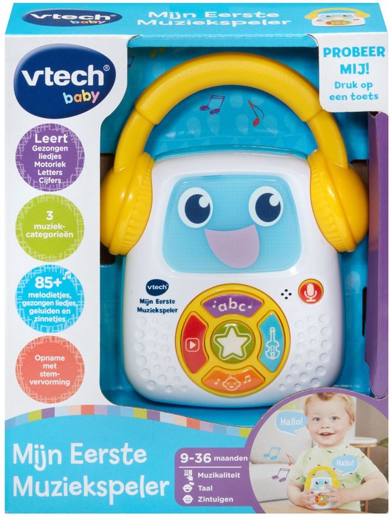 Foto: Vtech baby mijn eerste muziekspeler interactief speelgoed incl 23 melodietjes 9 gezonden liedjes cadeau vanaf 9 maanden
