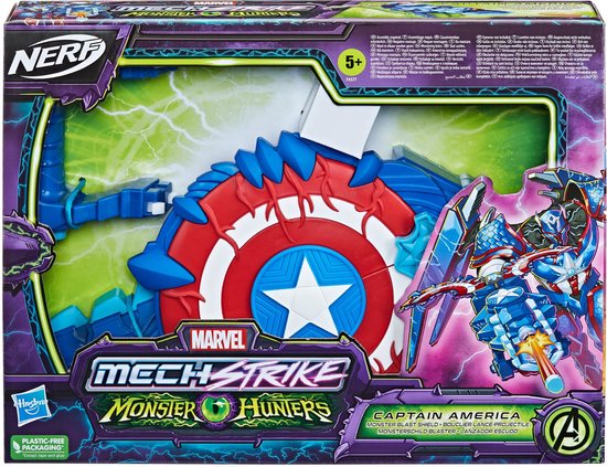 Nerf Marvel Mech Strike Monster Hunters Captain America (8024377)
