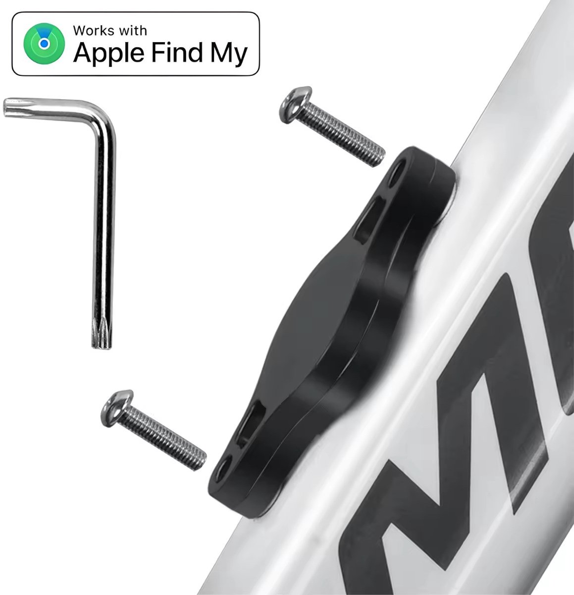 BlueTime - Anti-diefstal Tag Case - Inclusief Tag - Fiets anti diefstal - Fiets GPS tracker - Fiets Bevestiging bij Bidonhouder - GPS Houder - Geschikt voor Apple Find My