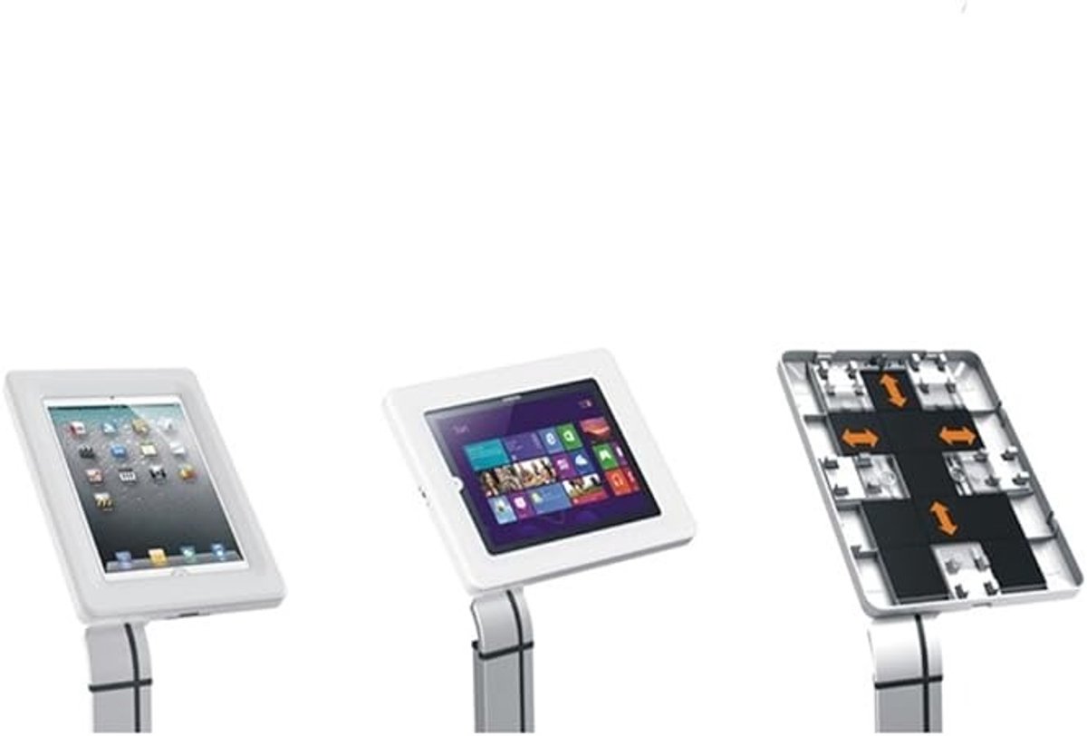 Universele Tablet‑Bureauhouder met Anti-Diefstal Beveiliging - Max 10.1 Inch