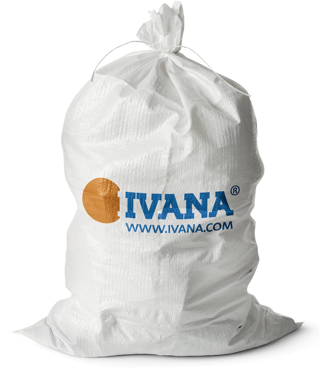 Ivana Puinzak - Afvalzak - Geweven - 75x120cm - 90ltr - 10 Stuks