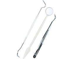 TLVX Professionele Tandarts set RVS / Mondhygiëne set / Professioneel tandsteen verwijderen / Tandarts haak / Pincet / Spiegel / Mondhygiënist set / Zelf gebit reinigen / Tandplak verwijderen / Tandvlees gezond houden / Tanden ragen / Mondgezondheid