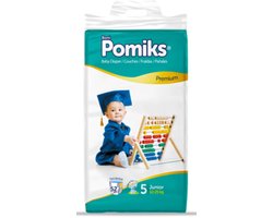 Pomiks Premium Luiers Maat 5 (12-25kg) 52stuks