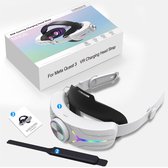 NAXSIR Elite Hoofdband voor Meta Quest 3 – 8000mAh Powerbank – RGB-Licht – 60° Opvouwbaar & PU-Leder – Verstelbare Comfort voor Langdurig VR-Spelen