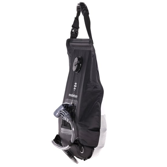 needventure® Solar Douche - Camping Douchezak - Buiten Douche - Tuindouche - Inclusief Thermometer - Waterzak Met Douchekop - 20L - Zwart