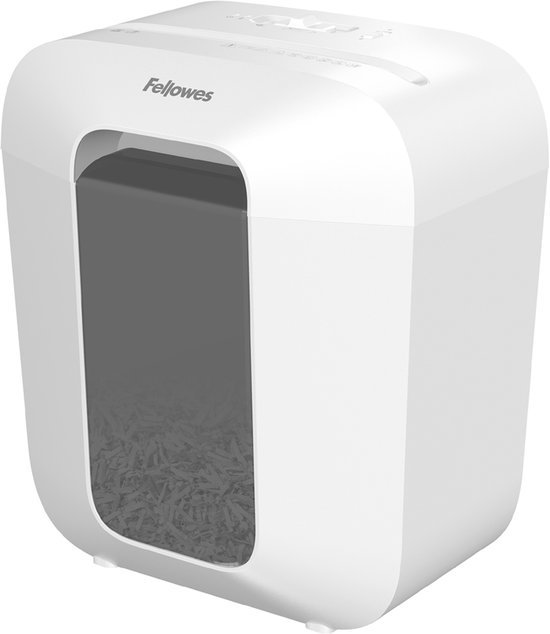 Fellowes LX25 - Destructeur de papier - P4 Cross-Cut - 6 feuilles - 11,5 L - blanc